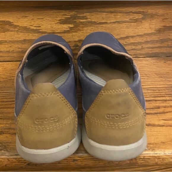 Crocs Santa Cruz Loafers Slip On Shoes Men’s 10 Dark Gray - Picture 3 of 8